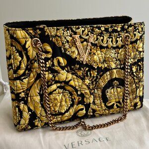 VERSACE Virtis Barocco Print Tote (EUC)